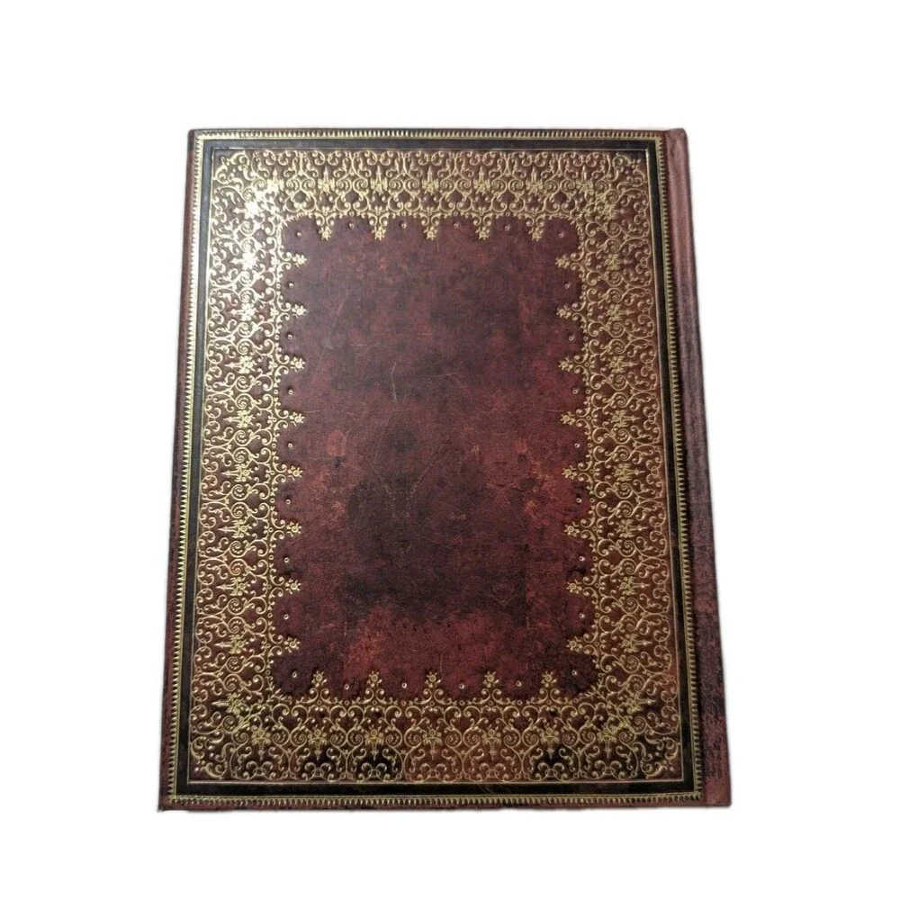 Paperblanks Foiled Personal Journal Notebook Ribbon Marker Red Gold NEW